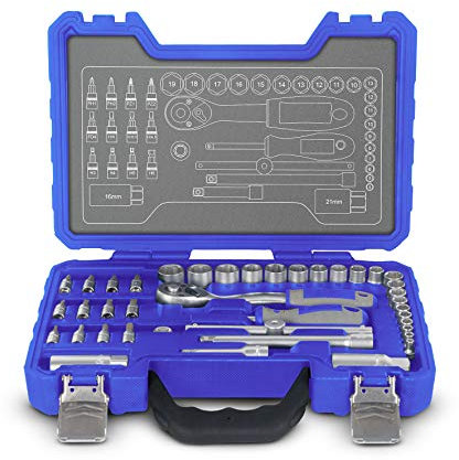 MICHELIN Coffret Douilles 40 Pièces, Cliquets et Embouts - 008521