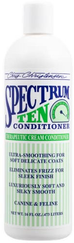 Chris Christensen Spectrum Ten Conditioner Soft & Smooth Coats - Spezialpflege für weiches und geschmeidiges Fell | Professionelle Hundefellpflege, 473ml
