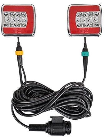 ProPlus Rückleuchten-Set LED 4F auf Magnet 7,5+2,5M Kabel 13P.