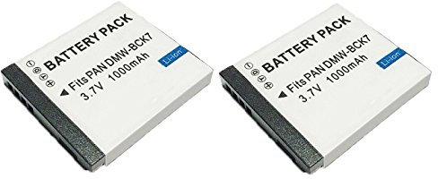 High Capacity - 2 x Rechargeable Battery for Panasonic Lumix Digital Cameras - Replacement for DMW-BCK7 / NCA-YN101 Battery - AAA Products®
