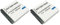High Capacity - 2 x Rechargeable Battery for Panasonic Lumix Digital Cameras - Replacement for DMW-BCK7 / NCA-YN101 Battery - AAA Products®
