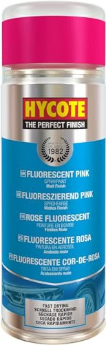 Hycote Fast Drying Aerosol Car Spray Paint, Fluorescent Pink, 400 ml