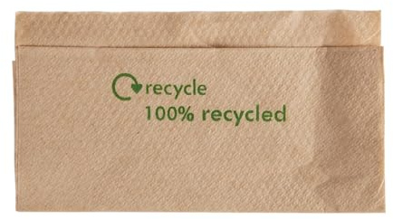 Kraft 100% Recycled Dispenser Napkin - 32x30cm (Box 6000)