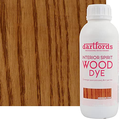dartfords Medium Oak Interior Spirit Based Wood Dye - 1 litre Bottle