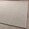 In- und Outdoor Teppich Halland Sisal Optik Silber Webteppich GUT Siegel Zertifiziert, Größe: 80x150 cm
