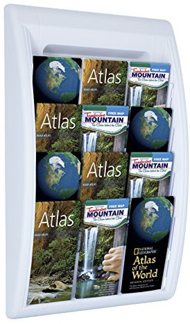 Paperflow Quick Fit Systeme Wand montiert Viertaschen-Literatur Display, 65 x 39,6 x 9,7 cm weiß (4060US. 13)