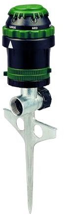 Orbit 58573N H2O-6 Getriebe-Sprinkler, Spike B 58573, grün
