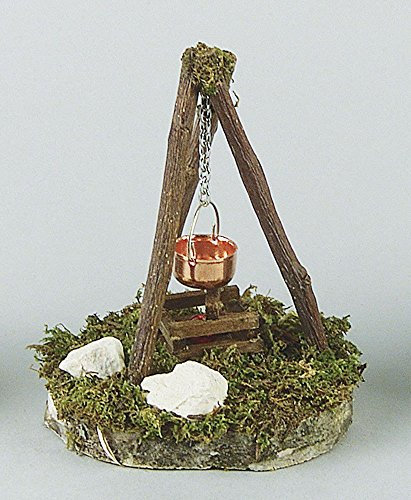 Kahlert Licht 40675 - Minipuppenzubehör - Lagerfeuer mit Kessel