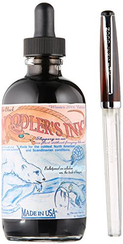 NOODLER'S Ink 4.5 Oz Polar Black W/Eye Dropper