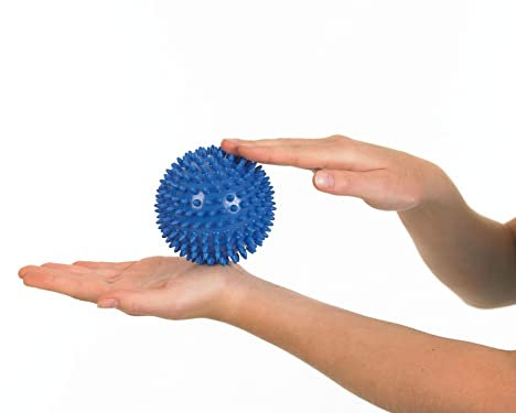 TOGU Noppenball Massageball Igelball, 10 cm blau