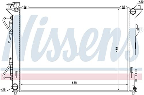 NISSENS Kühler Motorkühlung Kühler Wasserkühler Motorkühler Netzbreite 488mm Netzlänge 635mm Netztiefe 16mm 67508