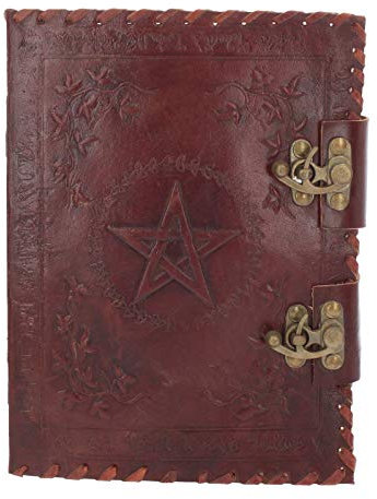 Nemesis Now Journal en cuir avec cadenas Marron 27 cm