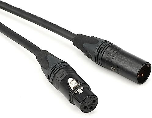 Hosa Edge CMK-050AU Neutrik XLR3F to XLR3M Microphone Cable, 50 Feet