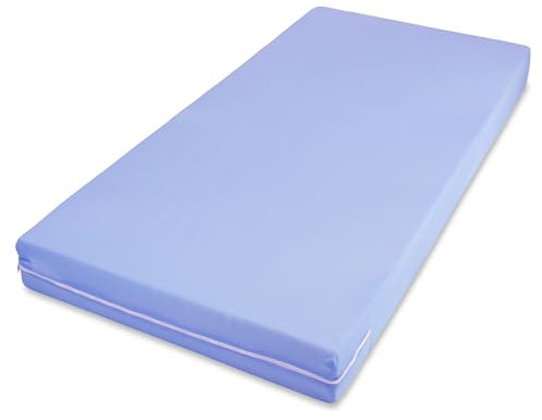 MSS e.K. Roll-Matratze Easy Active 190x100x11cm H3 Bezug Blau Schaumstoff