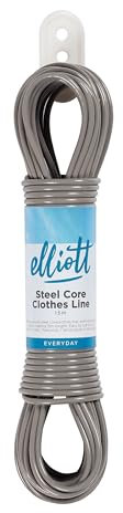 Elliott 10F00183 Stahlkern für Wäscheleine, Weiß
