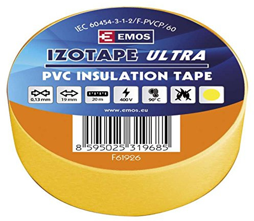 EMOS Isolierband PVC 19 mm / 20 m, gelb, 19/20 ZLUTA