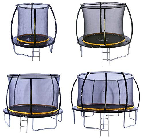 Kanga 10ft Premium Trampoline with Safety Enclosure, Net, Ladder and Anchor Kit (10ft)
