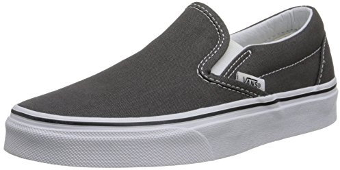 Vans Unisex U Classic Slip On Unisex Sneakers, Charcoal, 13.5 US Women/12 US Men
