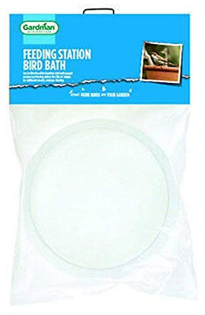 Gardman A01511 Bird Bath, Clear, 17x17x4 cm