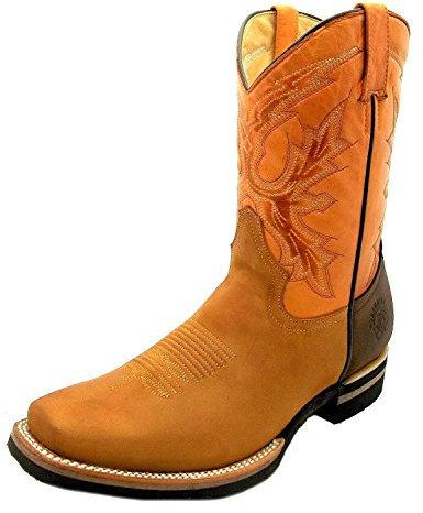 Grinders, Stivali da cowboy uomo, (Crazy Horse Miel Obsc), 41.5