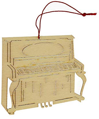 mugesh Anhänger Klavier Pappelholz - Schönes Geschenk für Musiker