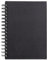 Clairefontaine – Ref. 34256C – Goldline Drahtgebundener Block (64 weiße Blätter) – A5-Format, 140 g/m² Papier, Hochformat – schwarzer Einband – geeignet für Trockentechniken
