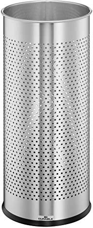 Durable Schirmständer aus Edelstahl rund 28,5 Liter, silber, 337123