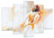 Mehrteilige Bilder auf Glas 150x100cm Glasbild Persönlichkeit Freundschaft Liebe Ehe Groß XXL Wanddeko Schlafzimmer Küche Set 5 teilige Wandbilder Dekoration Wohnzimmer Modern Wand Art GEA150x100-3168
