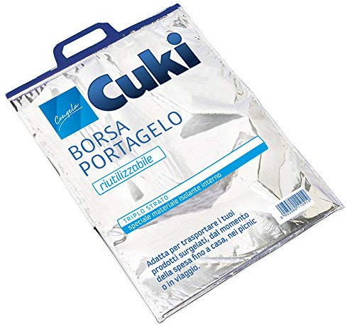 Cuki Congela Bolsa aislante térmica reutilizable, triple capa, 1 unidad.