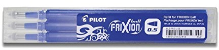 Pilot Frixion Ball Mine 0.5 blau 3er Pack