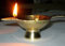 Artcollectibles India 3 Brass Oil Lamps For Lighting Home Decor Diyas Religious Pooja Puja Arti Chirag by Artcollectibles India