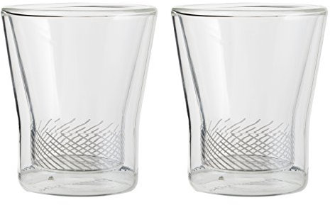 Randwyck Set of 2 90ml Glass Espresso Cups, Transparent, 2-Piece