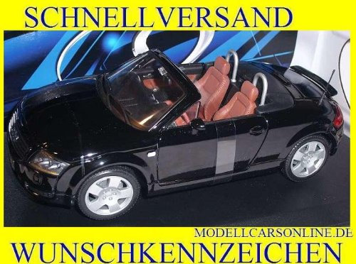 MAISTO Audi TT Offen 1. Generation Cabrio Schwarz 1999 Special Edition 31878 1/18 Modellauto Modell Auto