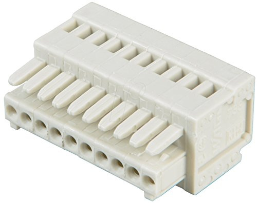 WAGO 733-110 28-20AWG; Pitch SPACING:2.5MM; NO. of Positions:10POSITIONS; Wire Size AWG MIN:28AWG; Wire Size AWG MAX:20AWG; Conductor Area CSA:0.5MM²; Connection Method:CLAMP; Rated Current:4A RO