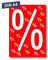 Pokornys – 10x DIN A4 Werbeplakat%” als Kundenstopper für diverse Ladengeschäfte I Werbeschild/Aufsteller für Aktionsartikel & reduzierte Ware I Rabatt Plakat in Rot/Weiß