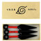 Naruto - Shinobi Ninja Set 3 x Kunai 8 cm Kostüm Accessoir PVC Plastik Cosplay Replika