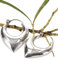 Breite indische Silbercreolen Creolen, Boho Ohhringe - 2,5*2 cm