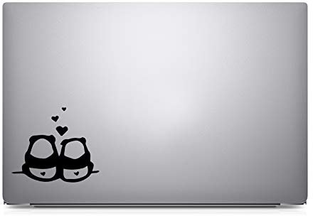 Hyggeligly Made Inc Zwei Pandas in Love Aufkleber Aufkleber für MacBook Pro Air 33 cm 38,1 cm 43,2 cm