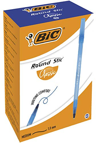 Długopis Round Stic niebieski (60szt)