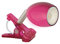 Jedi Lighting Warmton-LED, Clip-Light/Klemmleuchte Araled dreh- und schwenkbar. Mit 230V Netzzuleitung. Pink. 100 lm.
