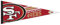 NFL Premium Wimpel 75 x 30 cm San Francisco 49ers