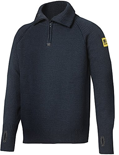 Snickers Workwear Mens Snickers Pullover Woll Troyer, Navy, L EU
