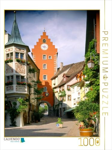 CALVENDO Puzzle Stadttor in der Oberstadt Meersburg | 1000 Teile Lege-Größe 48 x 64 cm Foto-Puzzle für glückliche Stunden
