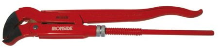 Ironside 170130 Eckrohrzange S-Form 2,5 cm (1 Zoll) rot lackiert