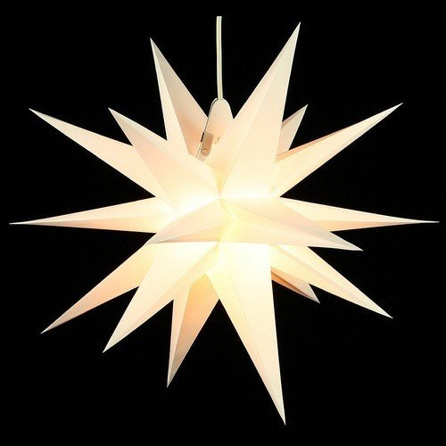 Annaberger Faltstern - Weihnachtsstern - Weiß 60cm Erzgebirge