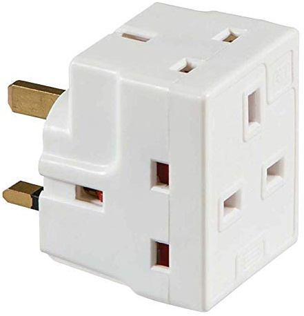 13A 3-Way Mains Fused Adaptor