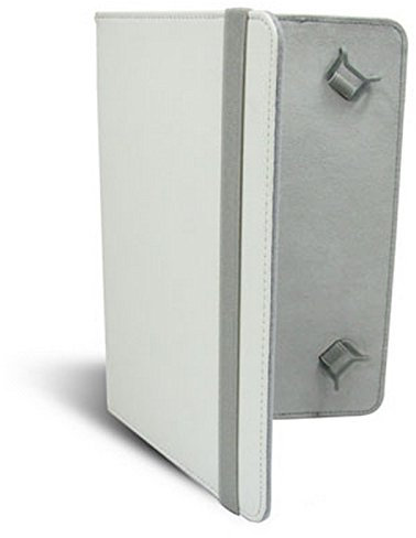 LEOTEC Funda De Tablet 9 Tipo Libro Adaptable A Todas Las Tablets De 9 Color Blanco Left09W