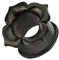 Piercingfaktor Organic Flesh Ohr Tunnel Saddle Blüte Ebenholz Schwarz Piercing Schmuck 22mm