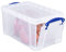 Really Useful Aufbewahrungsbox aus Kunststoff, 8 l, offene Vorderseite, transparent