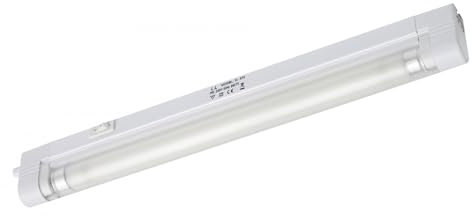 Leyton Lighting 6W T5 Slimline Under Cabinet Fluorescent Fitting with Diffuser, Length 267mm